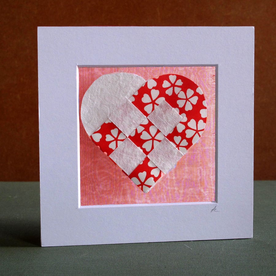 Heart Hand Made Card with Envelope