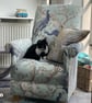 Laura Ashley Belvedere Soft Truffle Fabric Adult Chair Armchair Brown Peacocks  - Image 8
