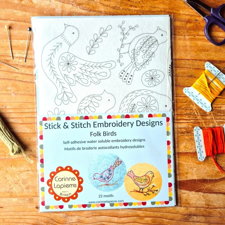 Stick & Stitch Embroidery Folk Birds