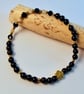 Spinel, Onyx, & Rutilated Quartz Bracelet - Birthday, Anniversary, Gifts For Her - Image 3