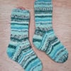 Hand knitted chunky socks MEDIUM Size 5-6
