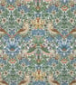 William Morris Water Resistant Tablecloth. Strawberry Thief. Navy.  Round 145cm - Image 8