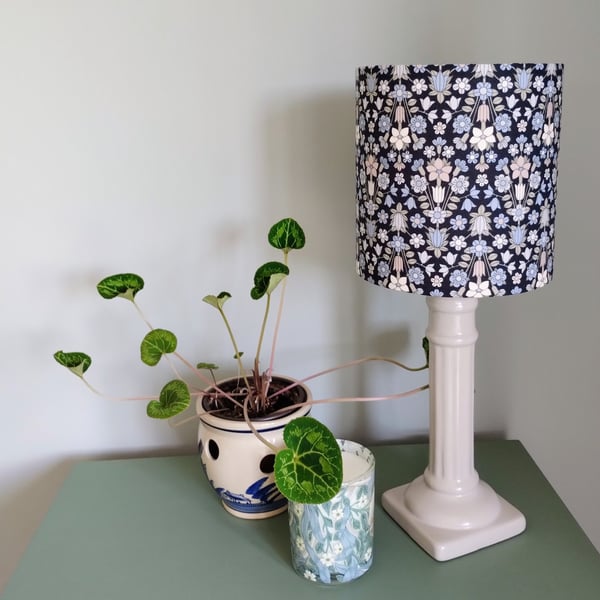 Liberty Hampstead Meadow Classic Cylindrical Drum Lampshade.