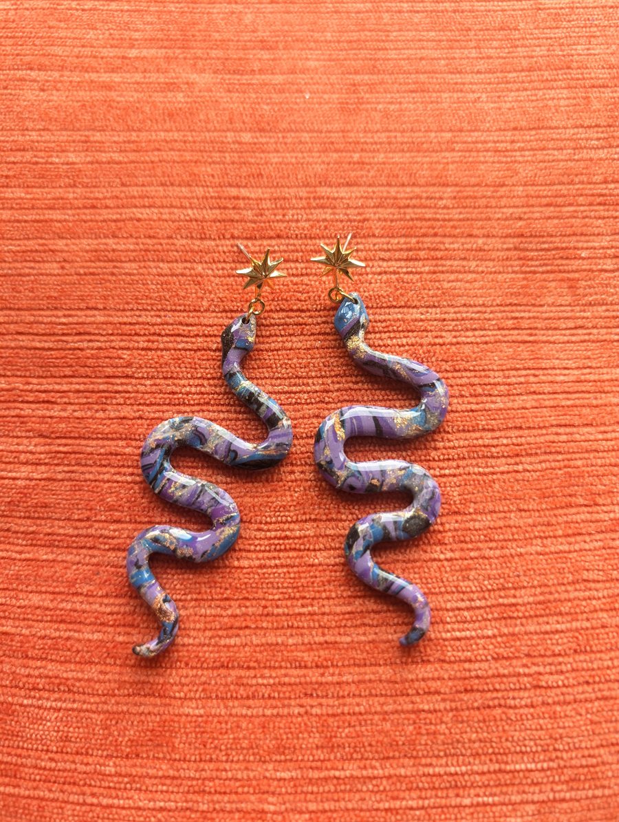 Yzma inspired snake dangles 