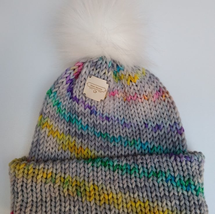 Spectrum Hat Merino Wool - Folksy