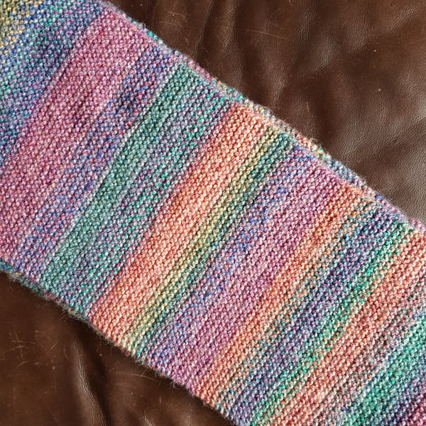 Vivid multicoloured scarf