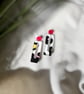 Animal Print Geometric Rectangle Statement Earrings - Image 6