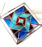 Patchwork Quilt Suncatcher Stained Glass  - Image 4
