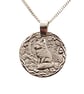 Fox Engraved Sterling Silver Coin Necklace - Image 10