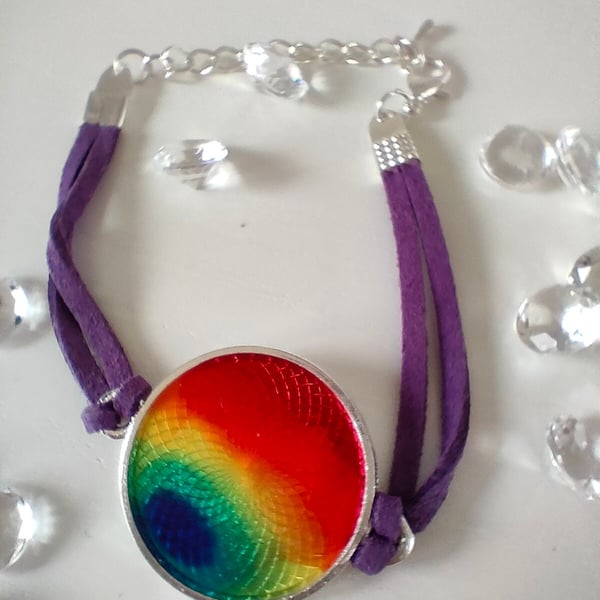 Rainbow Resin bracelet