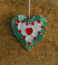 Beach glass heart wall hanger small - Image 2