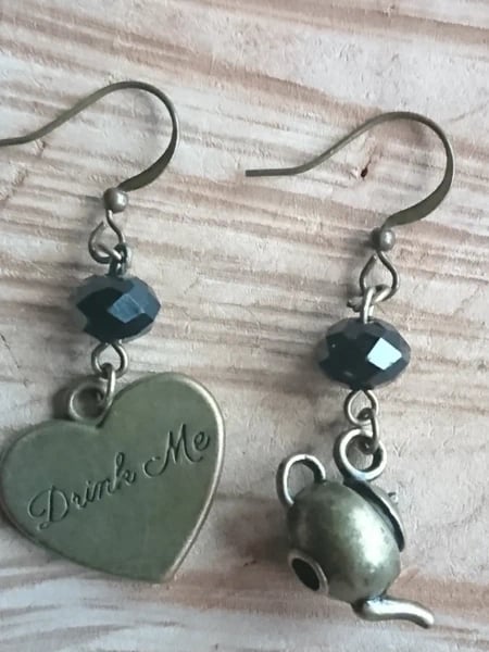 Alice In Wonderland earrings