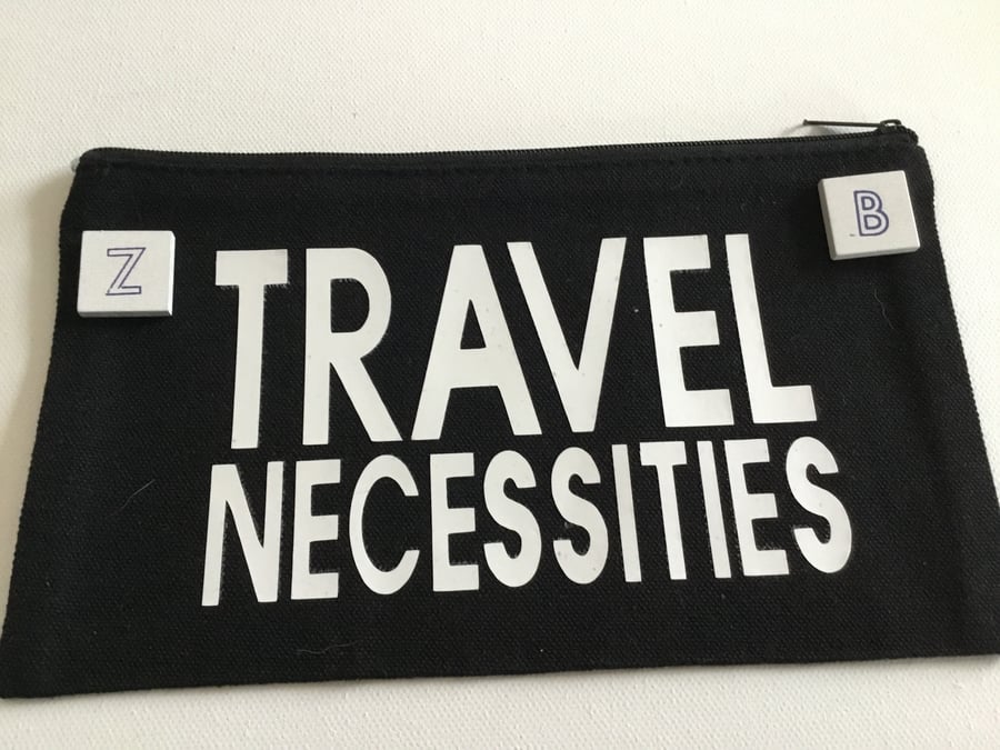 Make up bag. Pencil case. Travel document holder. Cat treat bag.