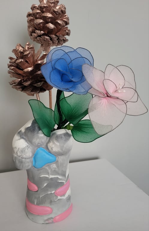 Cute Cat paw decor vase