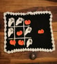Handmade Crochet Halloween Tic-Tac-Toe Set