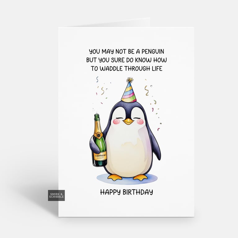 Unique Funny Birthday Card For Him Or Her 