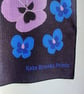 Purple Pansy tea-towel - Super Seconds Festival  - Image 3