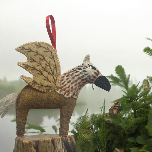 Embroidered Felt Hippogriff Fabulous Creatures