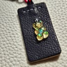 Leather Gummy Bear Keyring Bag Charm