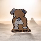 “Wiggle Butt” Embroidered Patch – Tail-End Sass for Dog Lovers! 