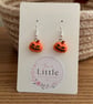 Pumpkin Dangle Earrings, Pumpkin Charms, Halloween, Handmade Jewellery - Image 4