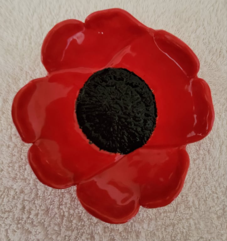 My handmade unique poppy dish