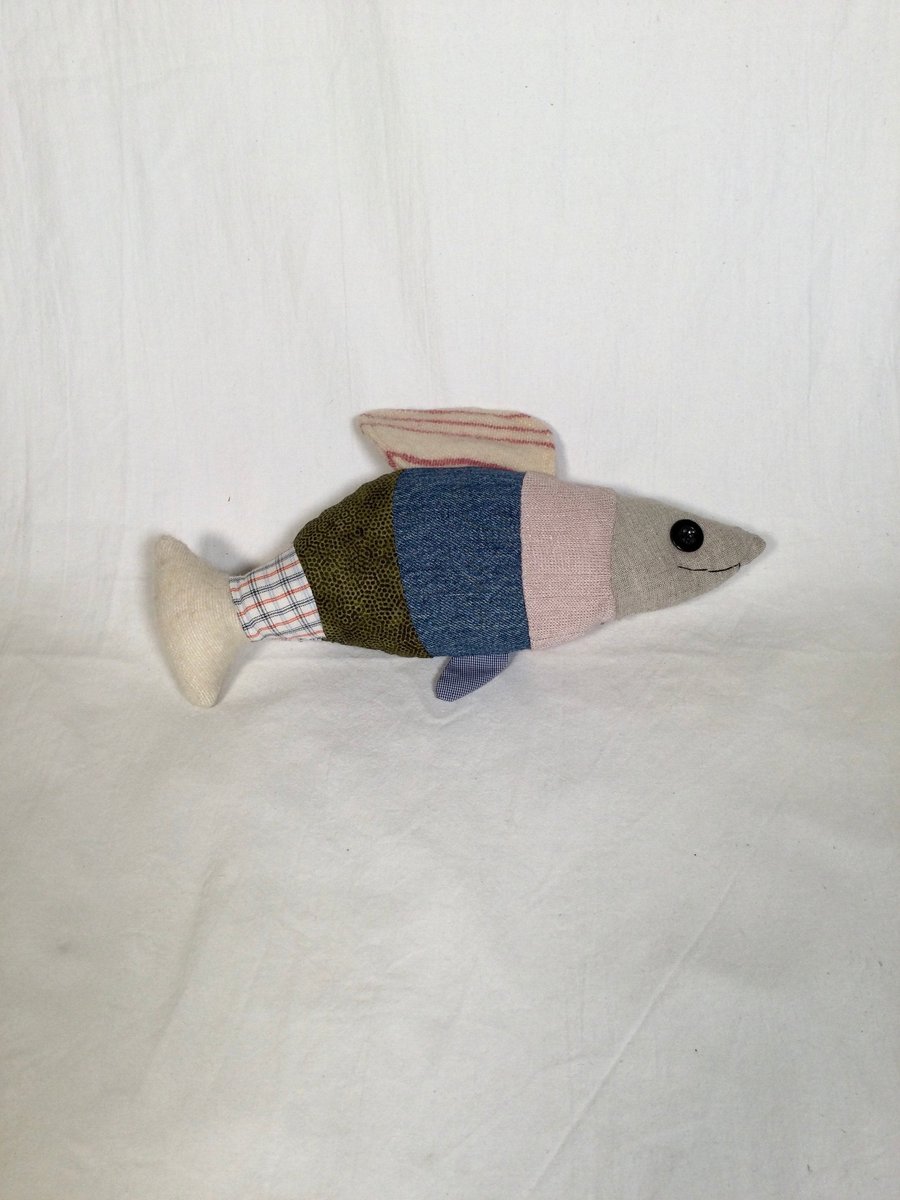 Character Fish. Stuffed fish plushy. Character fish for vegetarian vegan fish. G