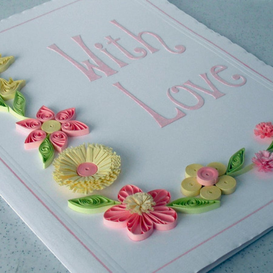 Quilled card for any occasion - pretty quilling