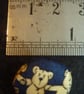 5  Button Teddy Bears Holding Hands Silk Loop Back 18mm Unique Cute Upcycled - Image 2