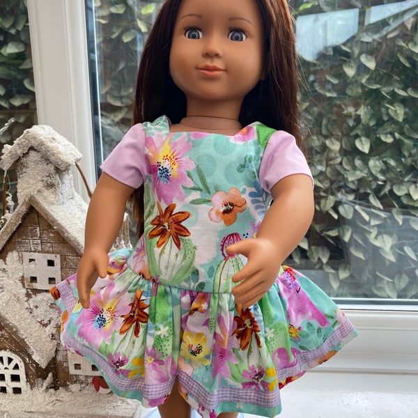 Dolls Clothes Tropical Print Dress