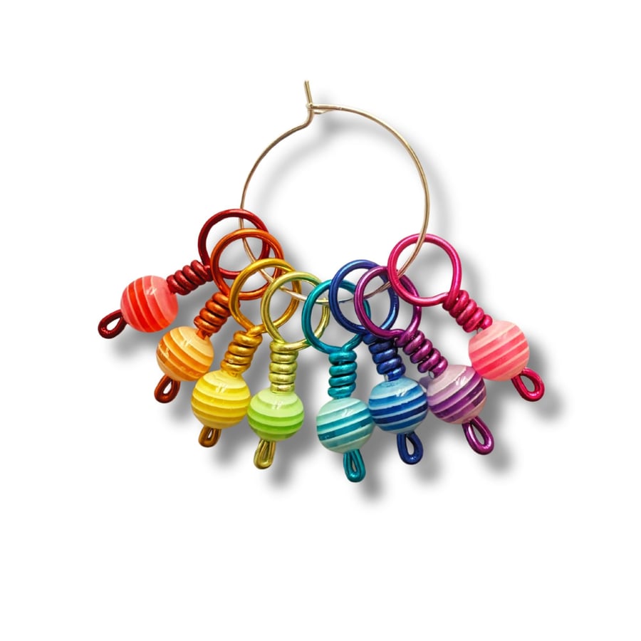 Stitch Markers for Knitting - Rainbow Brights