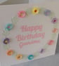 Happy birthday grandma, birthday card - handmade, quilled, paper quilling - Image 4