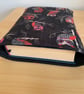 Owl Print Fabric Quilted Book Sleeve - Hardback Size - Image 4