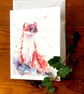 Stoat Card, A Blank A5 Greetings Card by Watercolour Artist Sandi Mower