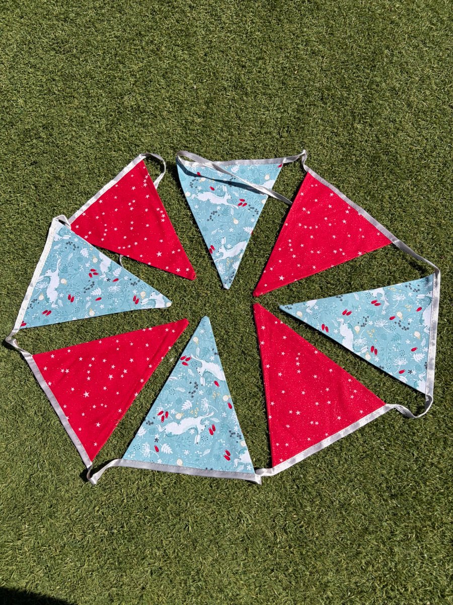 Handmade Christmas Bunting 