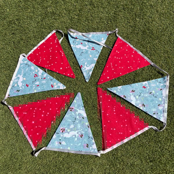 Handmade Christmas Bunting 