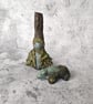 Dryad and Bear Statues, Forest Guardians, Ancient Woodland Spirits - Image 9