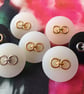 7 8" 22.4mm 36L Black Designer Buttons - Image 1