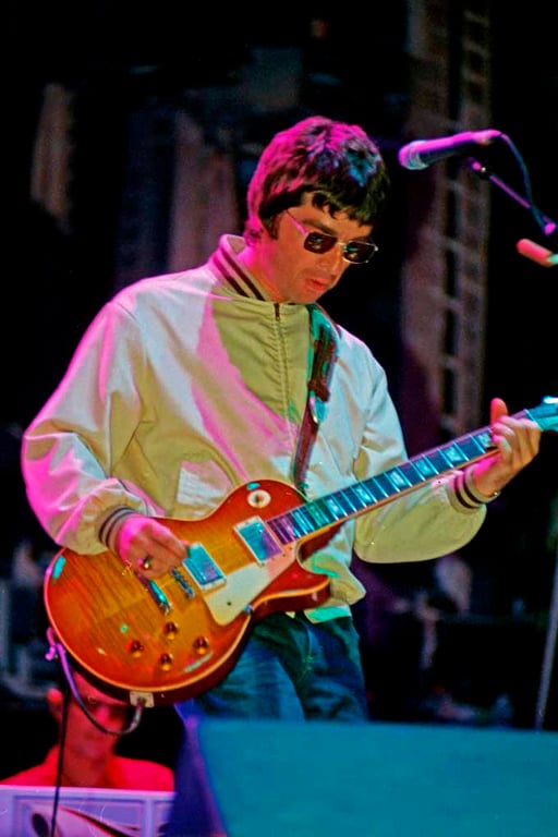 Noel Gallagher Preforming Live With Oasis Photograph Print