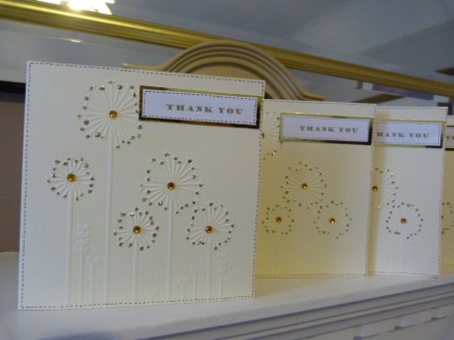 Pack of 4 Dandelion Thank You Cards