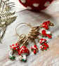 Stitch markers for crochet & knitting Toadstools - Image 1