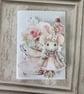Greeting Card - A Most Curious Tea Party - Dormouse - Tea Bag Gift C264