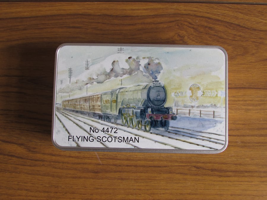 Flying Scotsman Christmas Sweet Tin