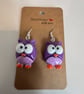 Sterling Silver Earrings - Owls - Brand New & Sealed!! 