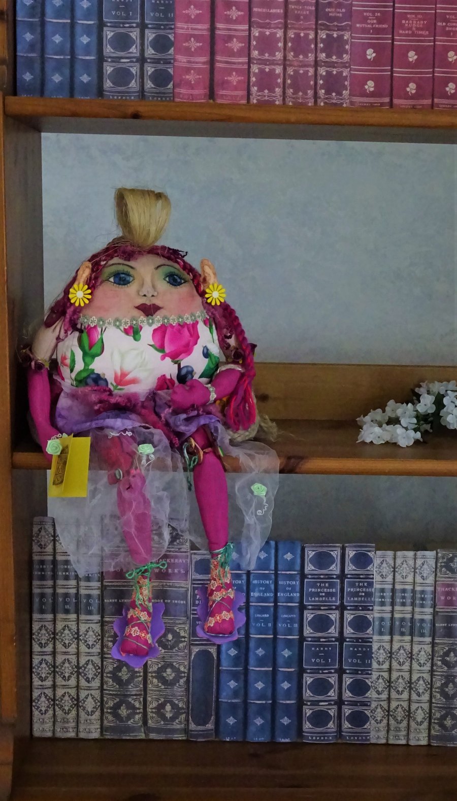 Art doll – handcrafted, collectable, unique, gardener's keepsake - Pinky Rose