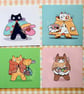 Cat Collectors Square Prints - Image 1