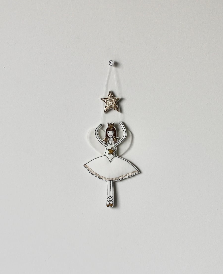 'Fairy Holding a Star' - Hanging Decoration