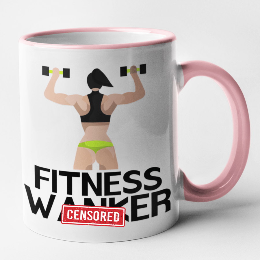 Fitness W..ker Mug Rude Funny Novelty Coffee Cup Birthday Present Gift 