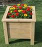 Handmade Wooden Raised Planter  Pressure Treated Timber Garden Planter Square