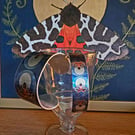 Garden Tiger Moth Narrow Aluminium Cuff 